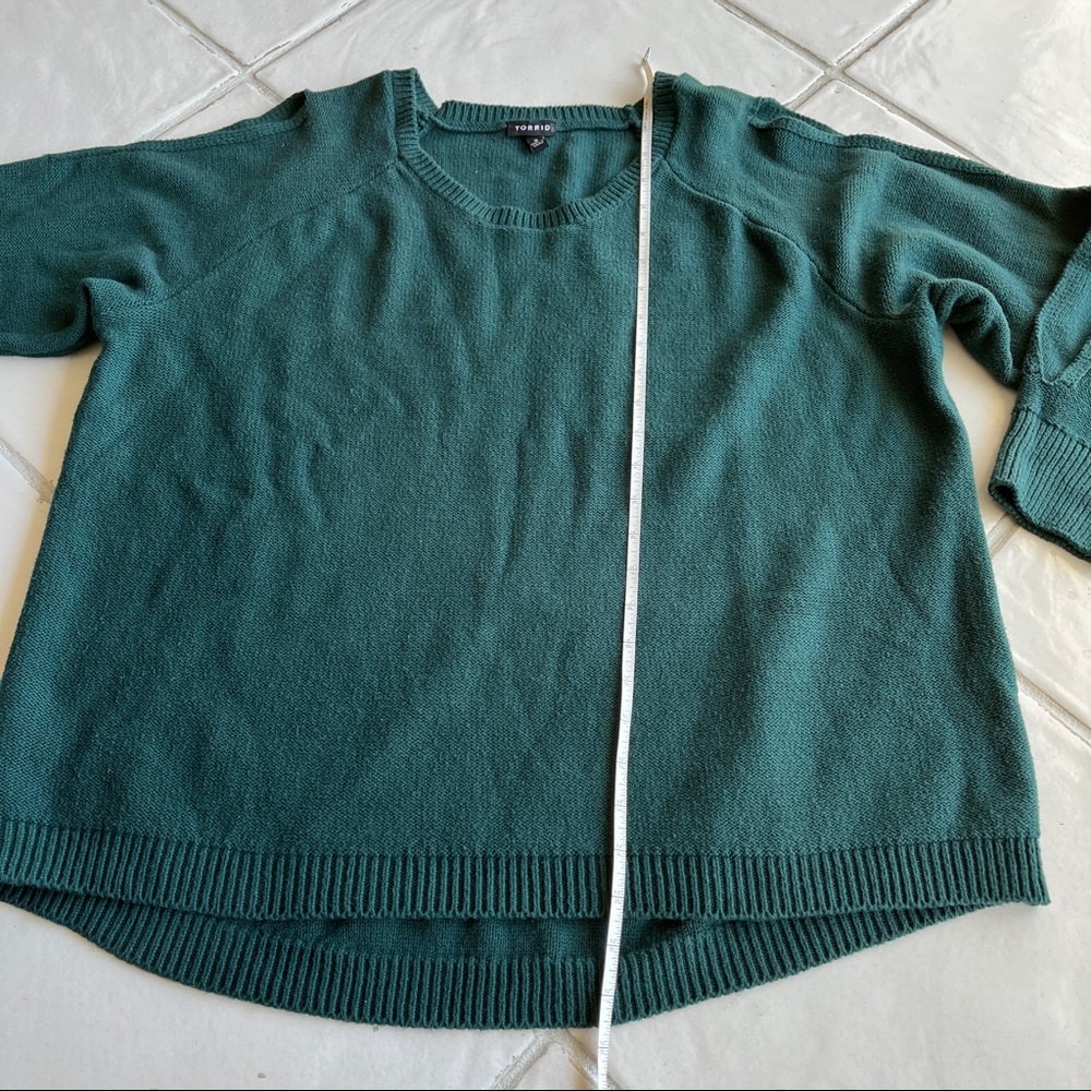 Torrid Plus Split Sleeve Pullover Knit Sweater Fo… - image 7